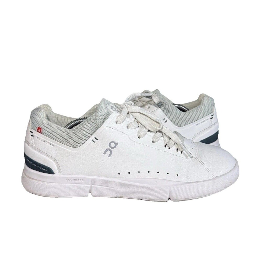 On The Roger Advantage White Running Casual Shoes Sneakers Women's Size 10